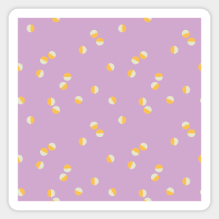 Scattered Dots Minimalist Geometric Pattern - Bright Colorful Lilac Sticker